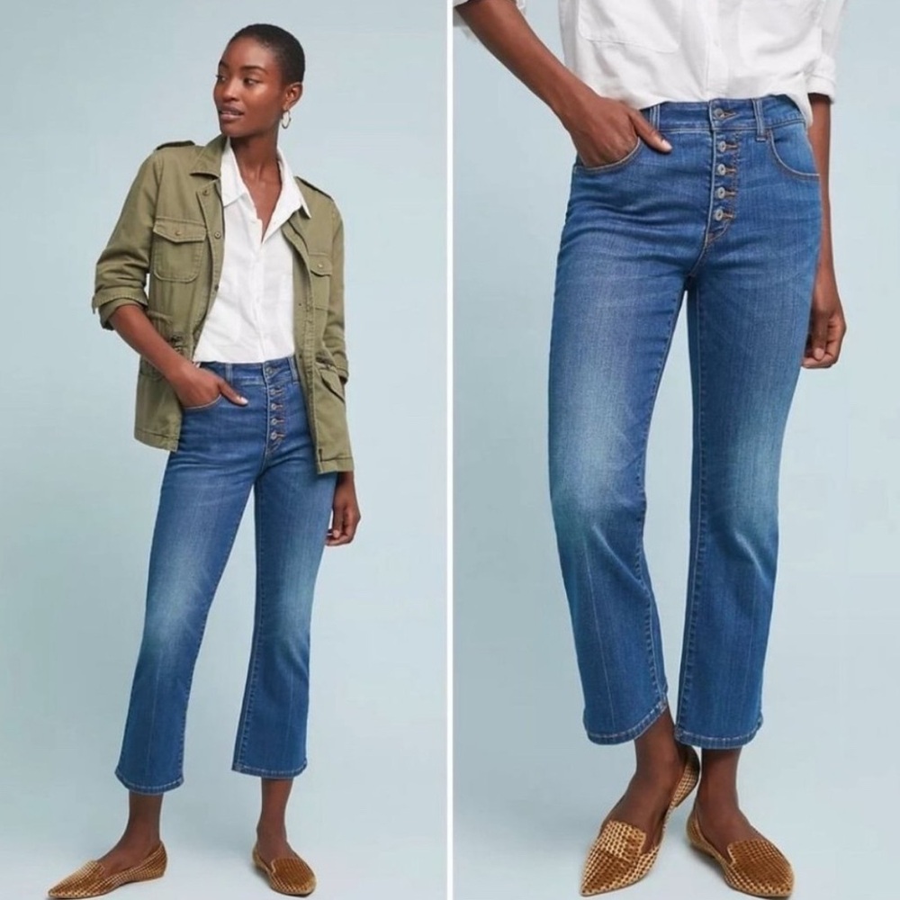 Anthropologie Pilcro & The Letterpress High-Waisted Flare Jeans